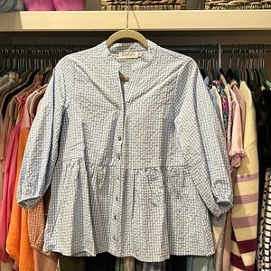 Petal and pup peplum shirt